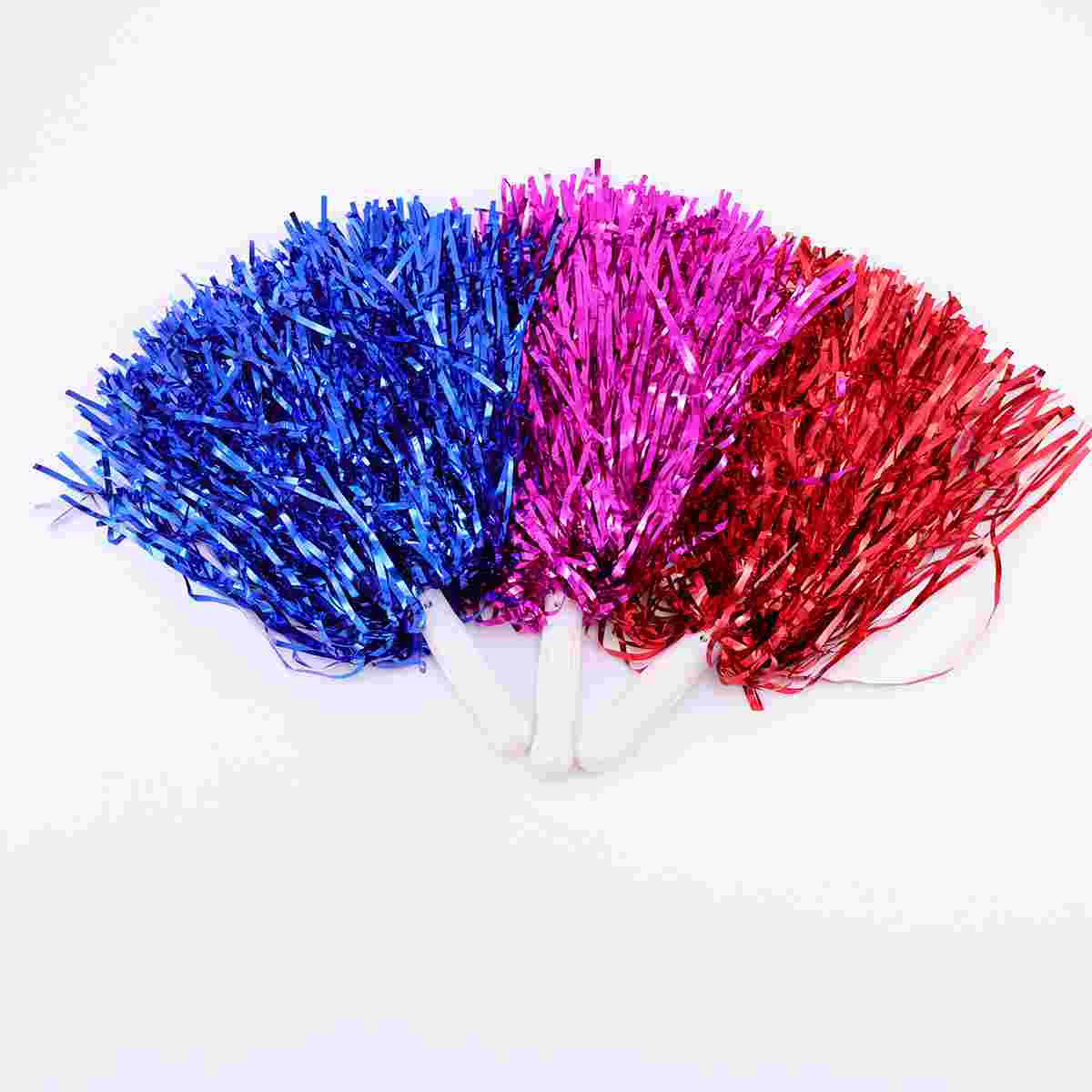 14 Pcs Cheerleaders Holding Flowers Cheering Pom Poms Balls Basketball Cheers Hand Colorful Ball-Flower Girl Toddler