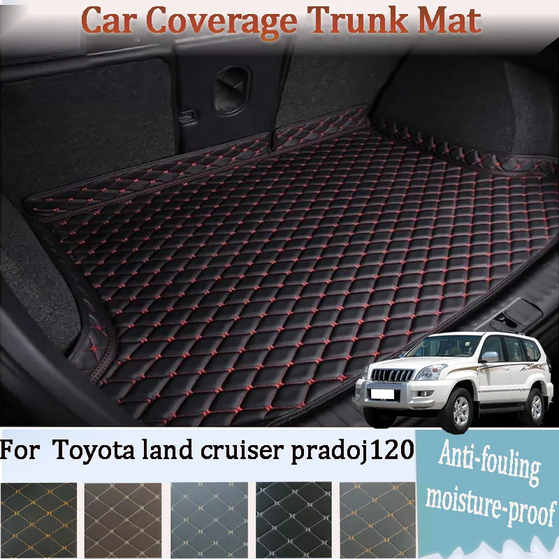 

Car Trunk Mat cargo liner For Toyota land cruiser pradoj120 2002-2009Car XPE Leather Waterproof Anti Wrinkle Car mat Interior