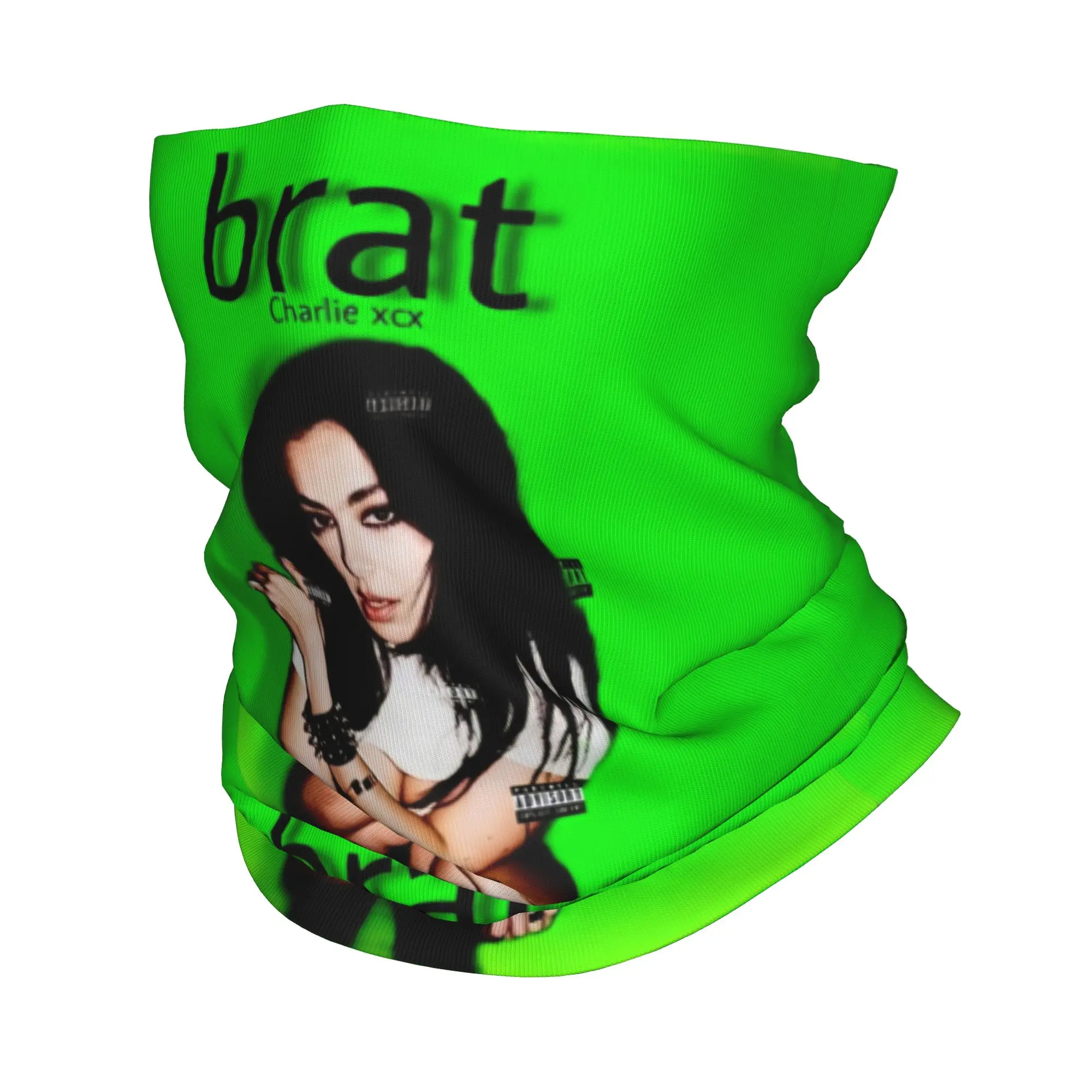 

C-Charli XCX британская певица бандана зимняя утеплитель для шеи мужской ветрозащитный шарф для лица для пеших прогулок 2024 Brat Album гетры повязка на голову