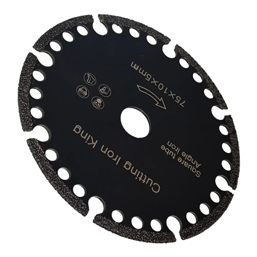 1/2/3Pcs Dia 75mm Diamond Saw Blade Cutting Disc Metal Brazing Iron Rebar Stainless Steel Angle Grinder Disk Tool Cutting Discs