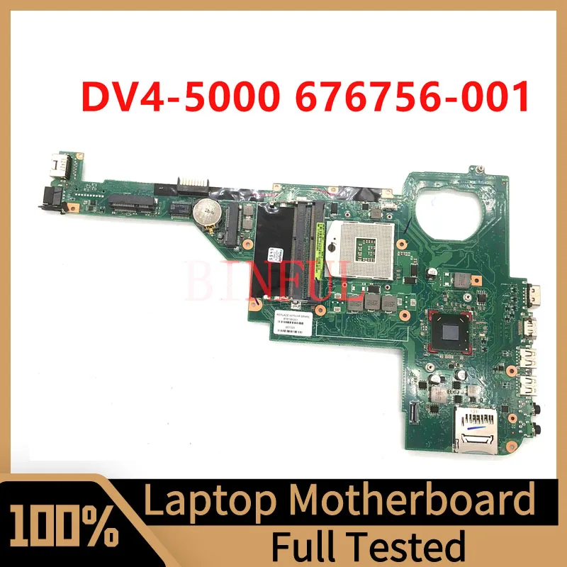 

676756-001 676756-501 676756-601 Mainboard For HP Pavilion DV4-5000 Laptop Motherboard SLJ8C HM76 100% Fully Tested Working Well