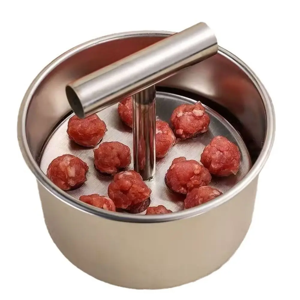 

Stainless Steel Hand Press Meatball Maker Efficient Creative Meatball Maker Tool Manual Quick & Easy DIY Meatballs