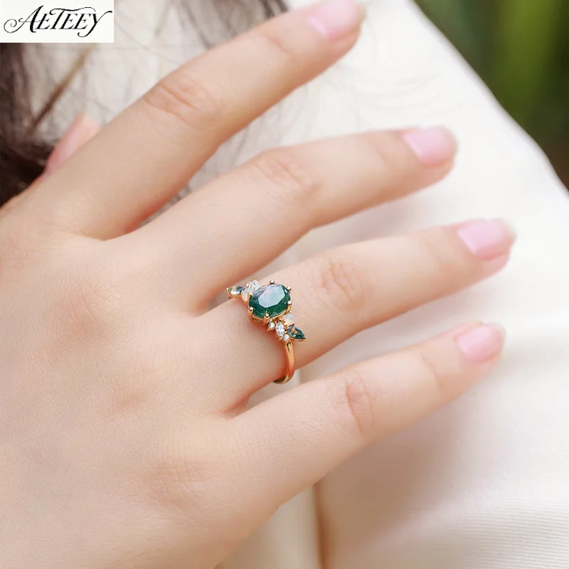 anillo-aeteey-de-plata-s925-chapado-en-oro-con-Agata-musgosa-joyeria-de-moda-ligera-y-lujosa-con-gema-verde-natural-para-mujer