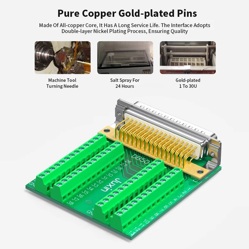 HDB50 Connector Solder-free Male Female Terminal 50-pin Adapter Board Servo Connector 50-core Double-shielded Extension Cable view 5