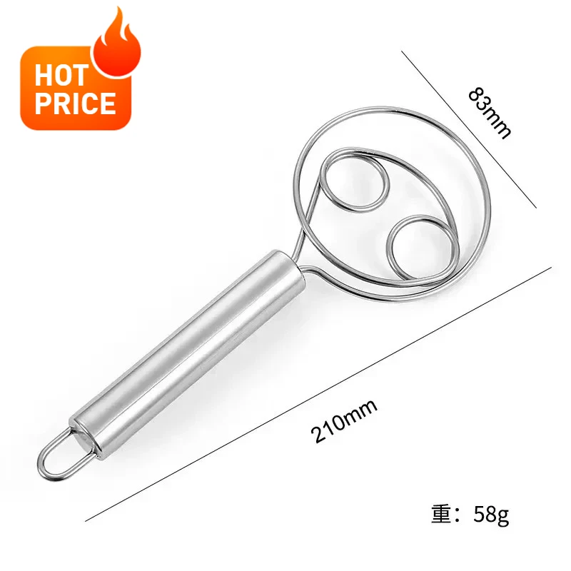 

Stainless Steel Mixer Manual Flour Multifunctional Mixers Creamer Small Household Egg Beater Kitchen Items Cooking Whisk