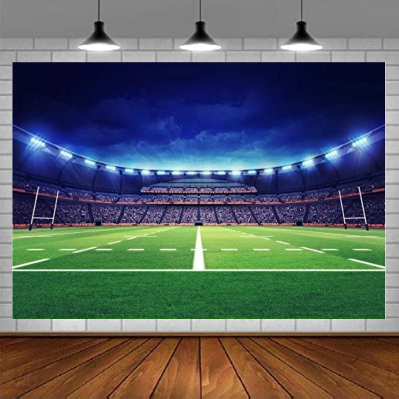 Football Photography Backdrop Sports Game Stadium Pictures Newborn Boy Children Photo Booth Background Family Studio Props