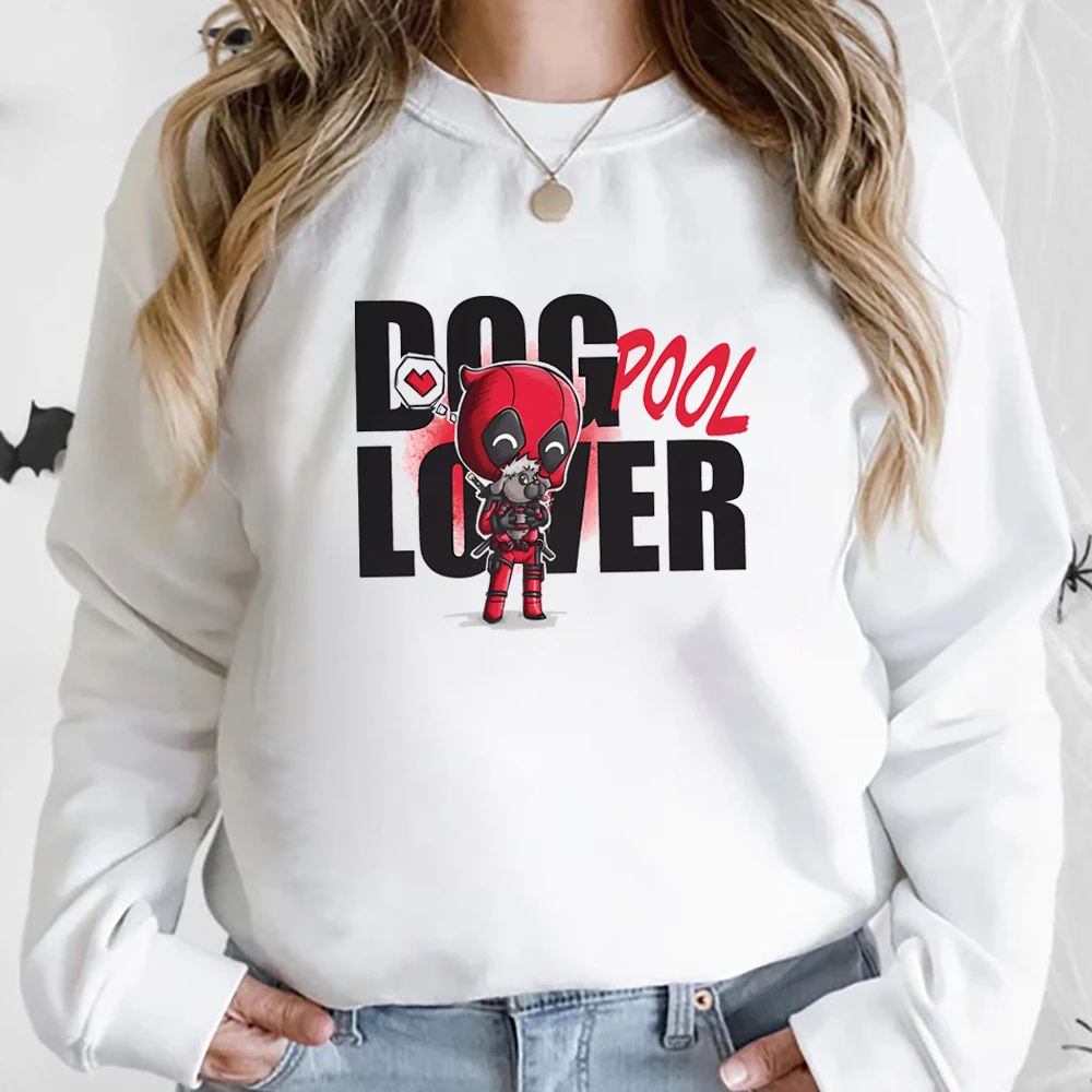 Sudadera con capucha de superhéroe para amantes de los perros, camiseta de película, ropa de invierno, sudadera de manga larga para mujer