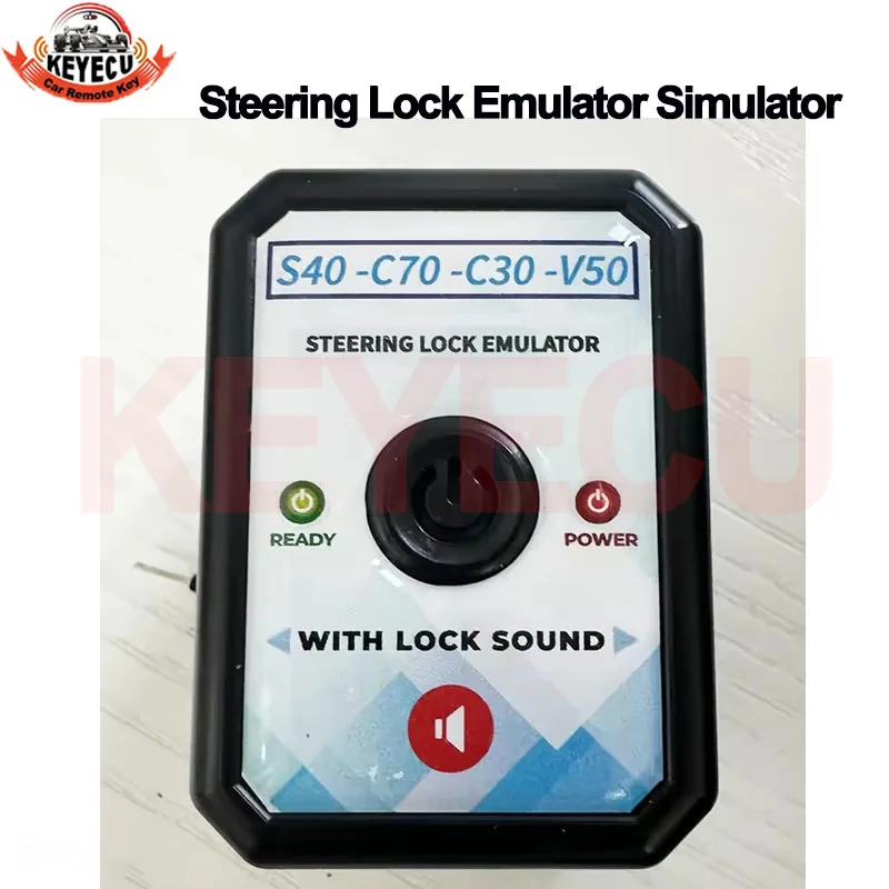 KEYECU With Sound Plug and Play For Volvo S40 C70 C30 V50 Steering Lock Emulator Simulator No Need Programming