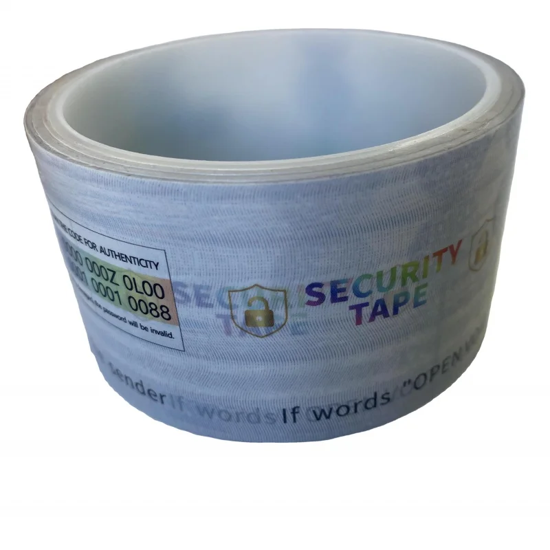 Customized productCustom identification printing security packing tape tamper obvious tape open tape