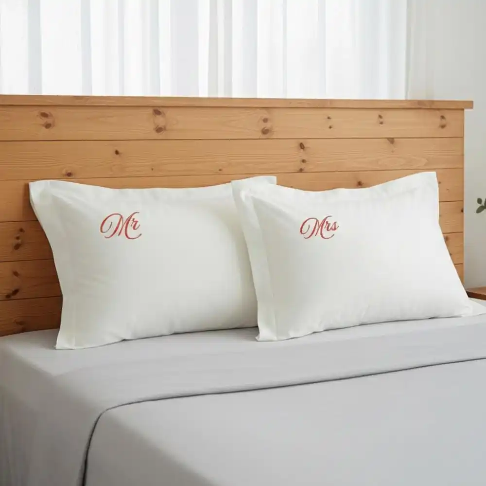 2 Embroidered Name Pillowcases, the Best Wedding Decoration, Bridal Party Room Decoration Gift, Custom Embroidered Wedding Banquet Design, Handmade Personalized Embroidered Name Design, High-End Party Favors, Housewarming Gift, Wedding Gift, Bathroom Decoration, Exquisite Embroidery, Ideal for Holiday Gifts, Unique Design, Ready-To-Give Packaging, Premium Quality