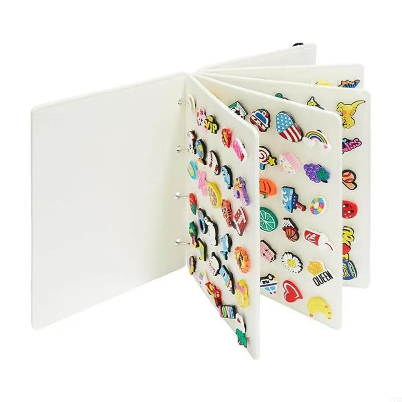 C71C Choot Charm Organisateur Charm Holder Booklet Storage Booklet Multifinectional Shoe Choot Charmder Display Travel