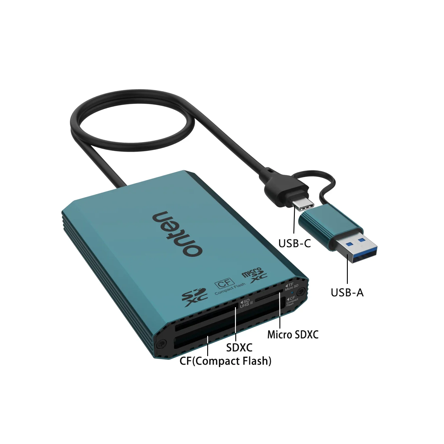 ONTEN-HUB USB C et USB A, lecteur de carte Micro SDXC, USB 3.2, Isabel 1, 5Gbps, CF Compact Flash, SDXC, 2 en 3