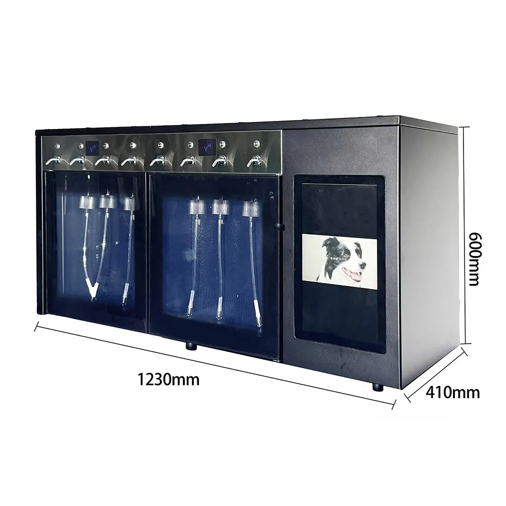

15.6 Inch Smart 8-Bottle Wine Dispenser Machine Digital Red Wine Cooler Automatic Features Stainless Steel Electric for Hotels