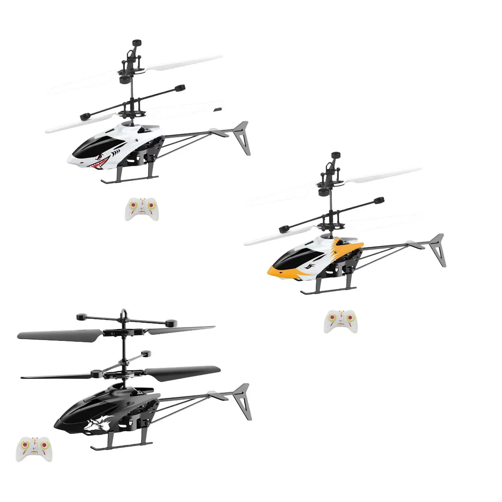 Mini RC Helicopter Induction Toy Remote Control Aircraft Fall Resistant 2CH Electric Flying Helicopter for Kids Gift
