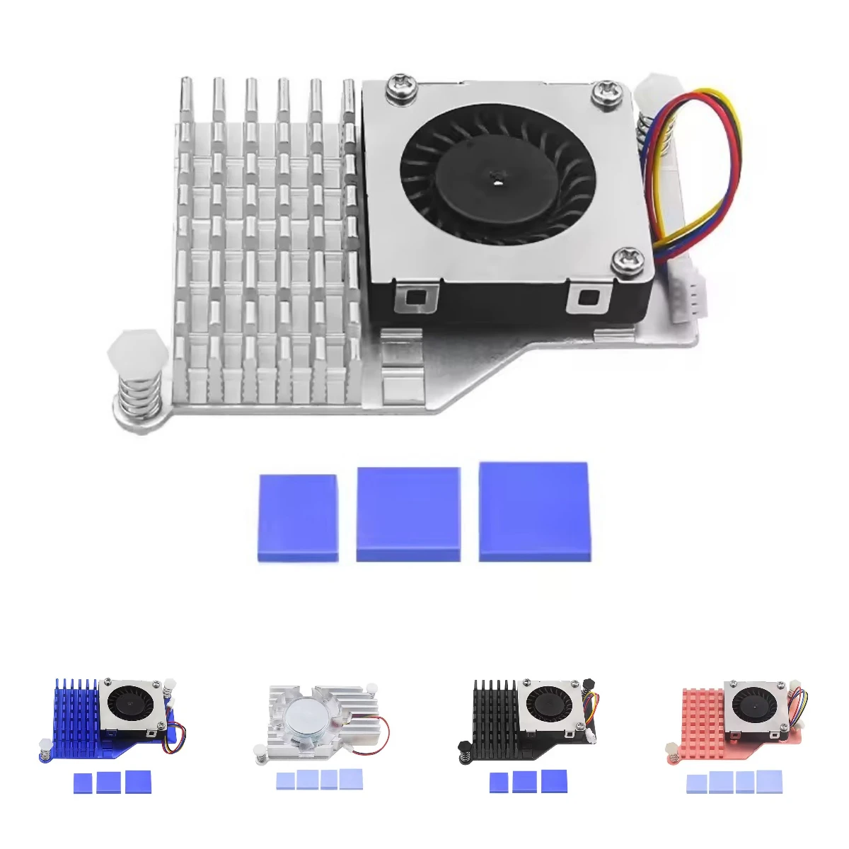 Raspberry Pi 5th Generation Aluminum Active Cooler Radiator Heatsink PWM Speed ​​Adjustable Turbine Silent Cooling Fan Blower