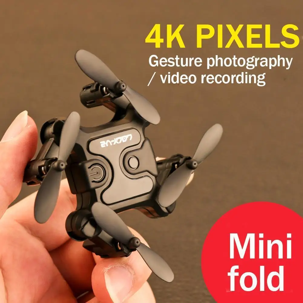 New Mini Drone V2 4K 1080P HD Camera WiFi Fpv Air Pressure Altitude Hold Foldable Quadcopter RC Drone Kid Toy GIft