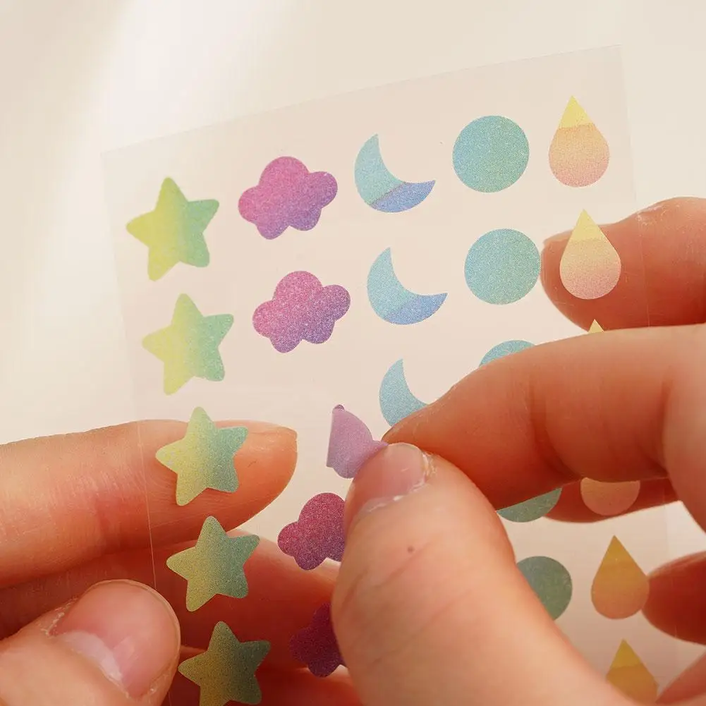 제이수잉 180개입/박스 여드름 패치, 유분 조절 및 얼굴 컨실러, 투명 방수 모공 컬러풀 패치, 여성 메이크업 도구