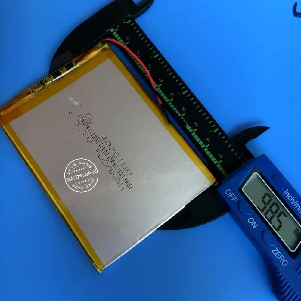 

Полимерная литиевая батарея 3,7 В 4070100 3000 мАч семидюймовый зарядный планшет сокровище электронная книга DIY перезаряжаемый литий-ионный аккумулятор