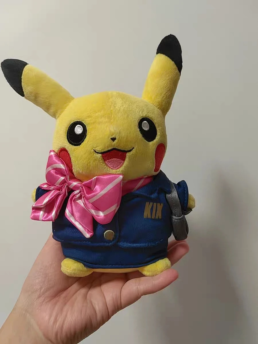 2015 Pokemon Center KIX Airport Limited Stewardess Pikachu Plush Doll Cute Anime Stuffed Toy Collectible Gift