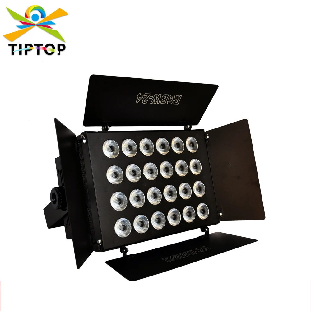 

TIPTOP сценический светильник 24x12 Вт RGBW светодиодные настенные светильники с светодиодами высокой мощности для декоративного освещения/подсветки DMX 512/автоматический/звук