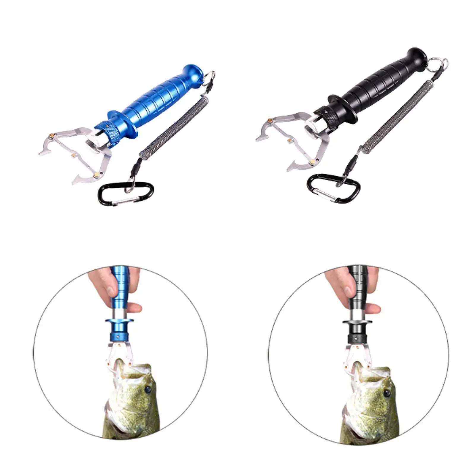 

Держатель для рыбы, водонепроницаемый профессиональный многофункциональный рыболовный инвентарь из нержавеющей стали, нескользящий держатель для рыбных губ, захват для губ рыбы