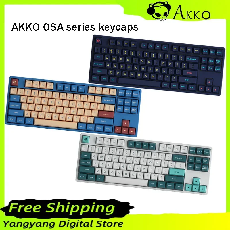 

Akko Osa Profile Mechanical Keyboard Keycaps Herb Garden Keycap Set 187-Key Pbt Double-Shot Compatible With Major Layouts