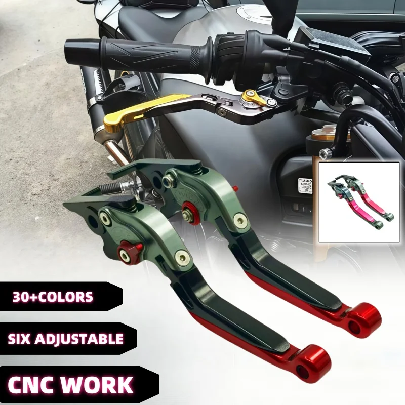 Pour Kawasaki ZX1100/ZX-11 1990-2001 ZRX1100/1200 1999-2007 jeu de leviers de frein pliable poignée réglable leviers pièces de moto