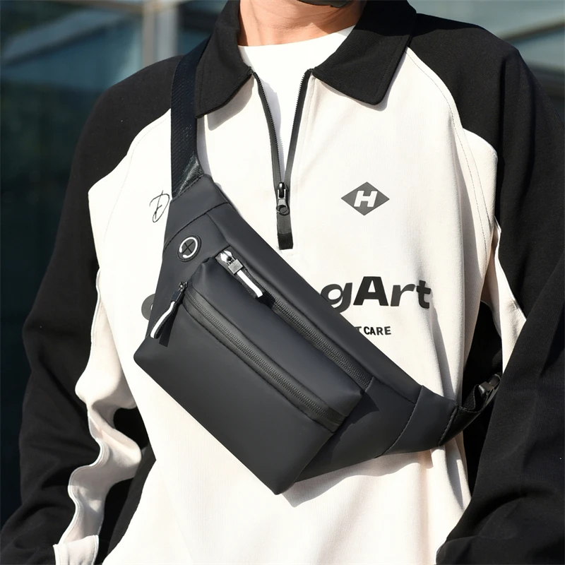 High Quality Man Waist Bag Mobile Shoulder Bag For Men Crossbody Backpack Multifunction Large Capacity Business Woman Chest Bag