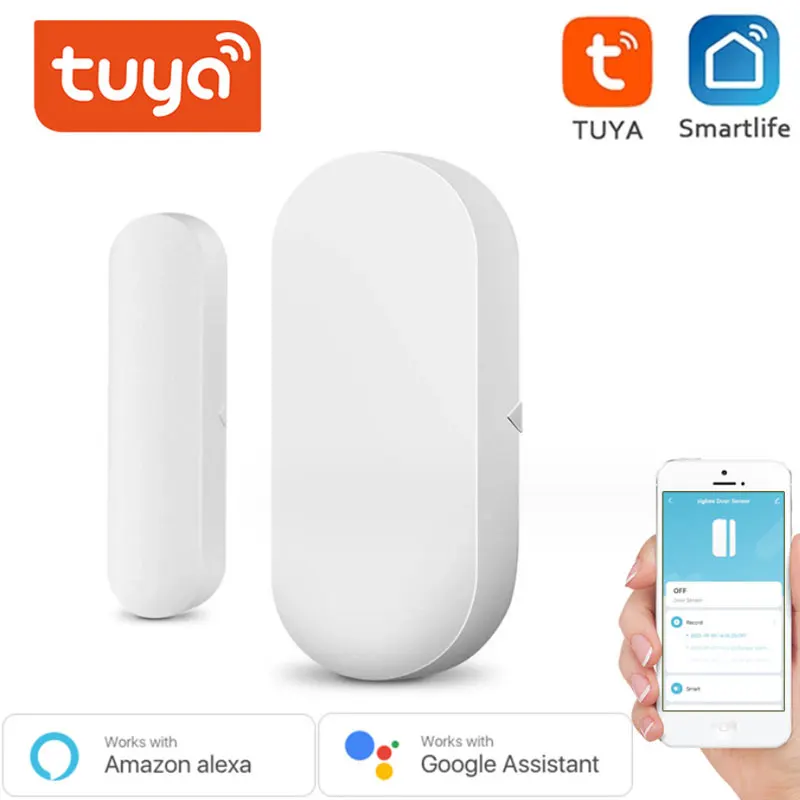 Smart Life App Smart Door rilevatori aperti/chiusi sensore finestra Wifi sensore porta intelligente magnetico indipendente controllo App Alexa Tuya