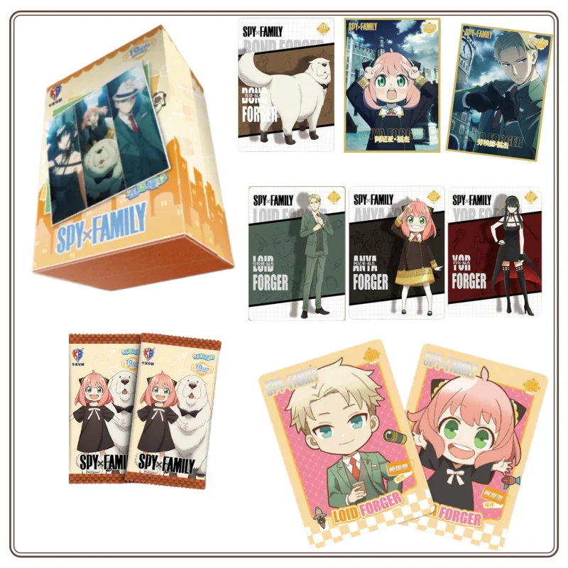 new-original-spy-×-family-series-collectible-cards-anya-forger-twilight-yor-forger-anime-peripheral-collectible-cards-toy-gifts