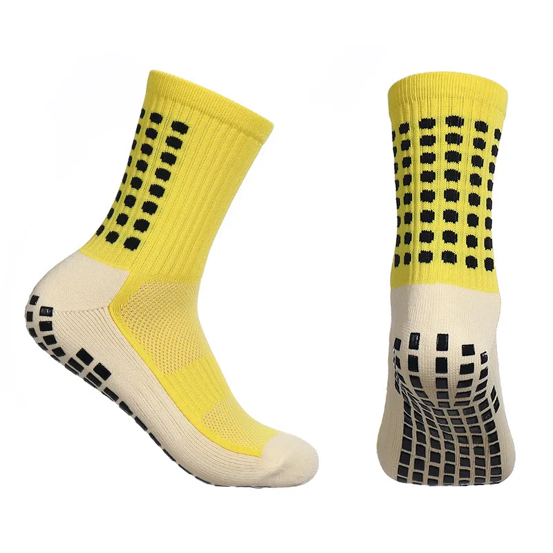 6 Pairs of Anti-skid Classic Sports Socks with Adhesive Points, Football Socks