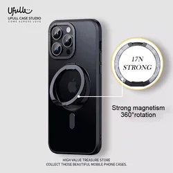 Magnetic 360° Ring Holder Phone Case For iPhone 11 12 13 14 15 16 17 Pro Max Plus For MagSafe Wireless Charging Shockproof Cover