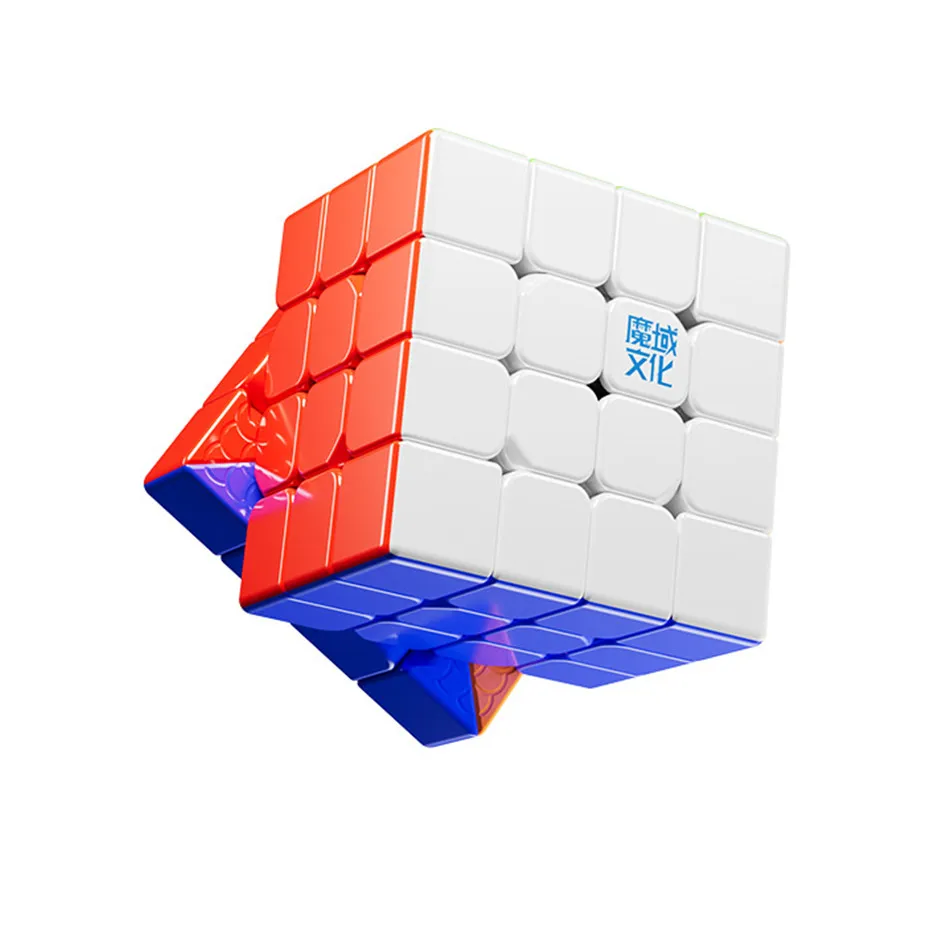 MoYu AoSu V7 Magnetische 4x4x4 Magic Speed Cube AOSU V7 Magnetische Track UV Kubus stickerloze Puzzel Speelgoed Geschenken MOYU AOSU 4X4