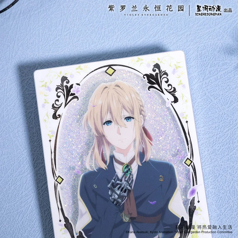 Violet Evergarden Flower Language Series China Autorização Oficial Acrílico Quicksand Placas de Pé