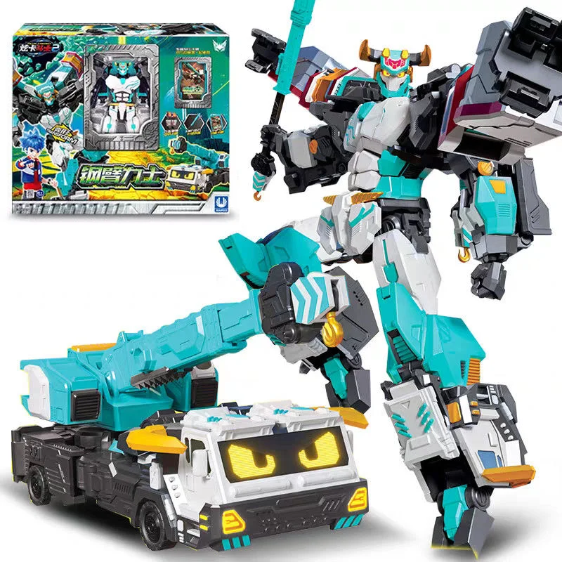 

Metal Cardbot S Season 2 MUSCLEHYDE Transforming Robot Muscle Hyde Toy Action Figure ABS Transformation Model Children Gift