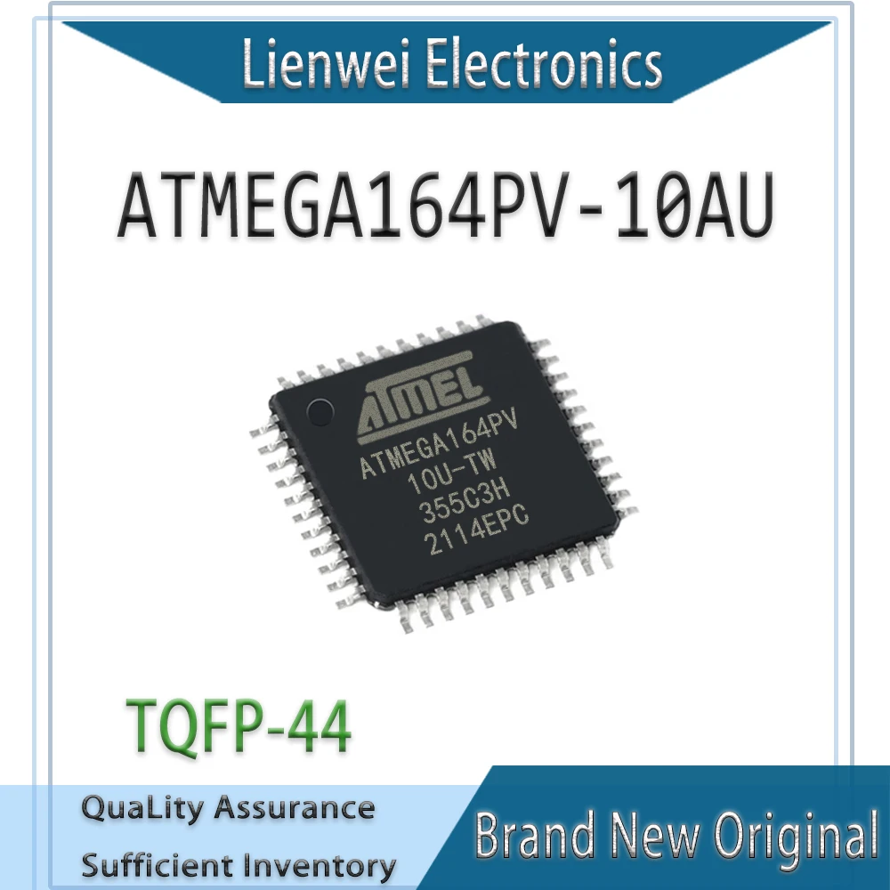 

100% New ATMEGA164PV ATMEGA164PV-10AU ATMEGA164 IC MCU Chipset TQFP-44