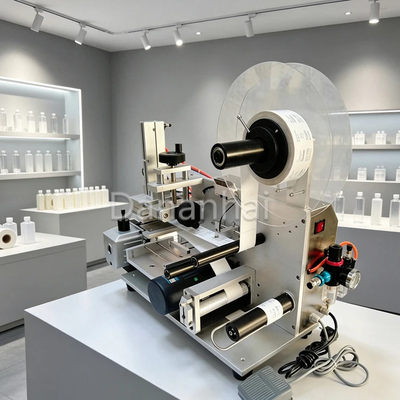 High Quality Square Bottle Labeling Machine Wine Bottle Label Pasting Machine for Business Use