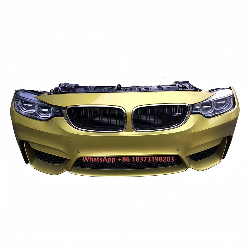 

Complete Front Nose Radiator Grille Kit for BMW-M4 F82 Old Bumper Assembly with Original Auto Parts