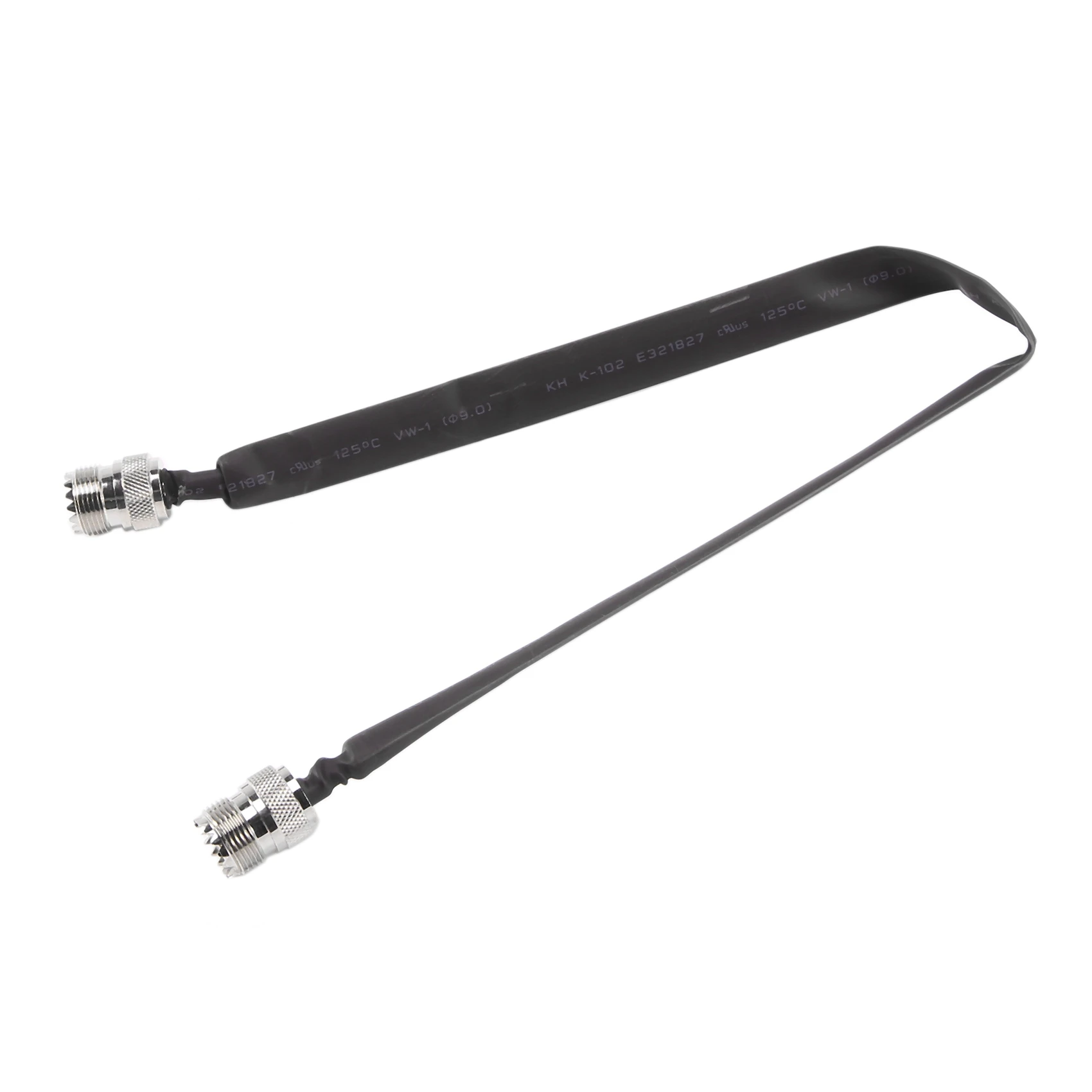 كابل محوري RF مسطح للباب والنافذة ، يمر ، UHF أنثى إلى أنثى UHF ، 50 أوم اقناع RF ، سلك تمديد ضفيرة