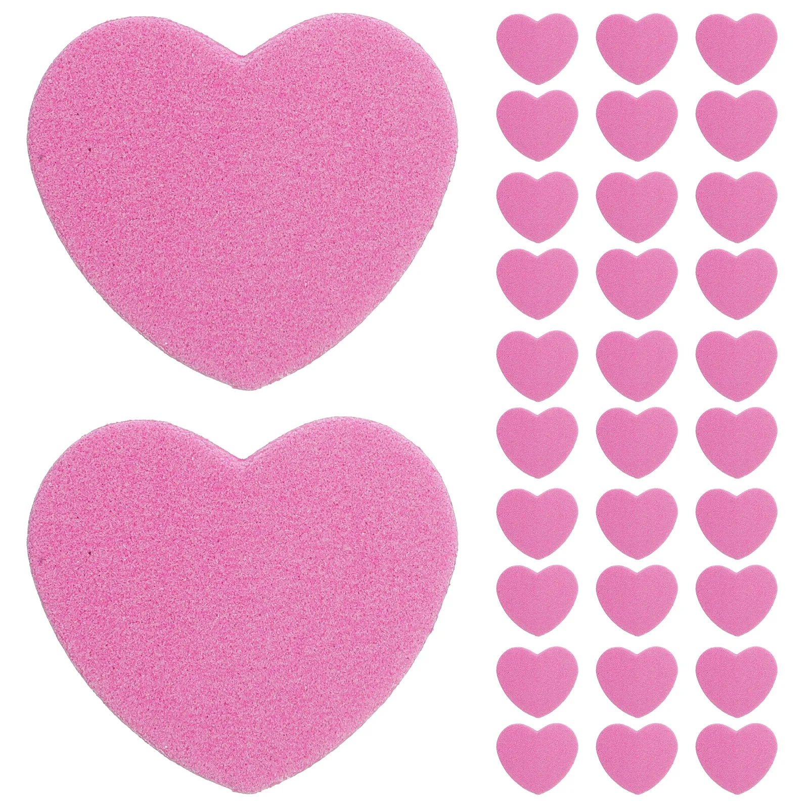 

50Pcs Nail Files Heart Shape Manicure Compact Sponge Dual Side Block Nail Files Buffing Filing Grinding Polishing