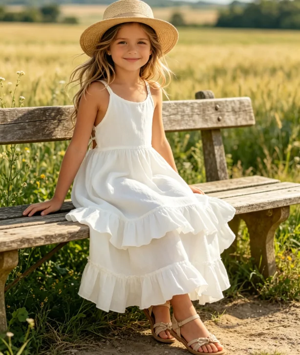 Girls Dress 2026 Spring and Summer New Children's Clothing Korean Style Girl Baby Temperament Flowing Backless Dress