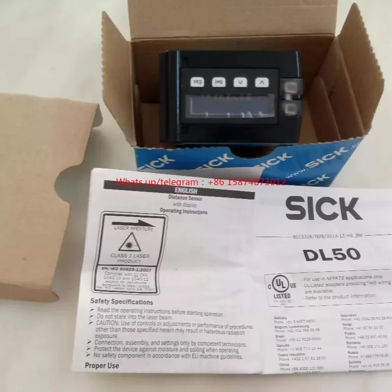 

100% New Mid Range Distance Sensor DL50-N1123 DL50-P1123 DS50-P1112 DL50-N2225