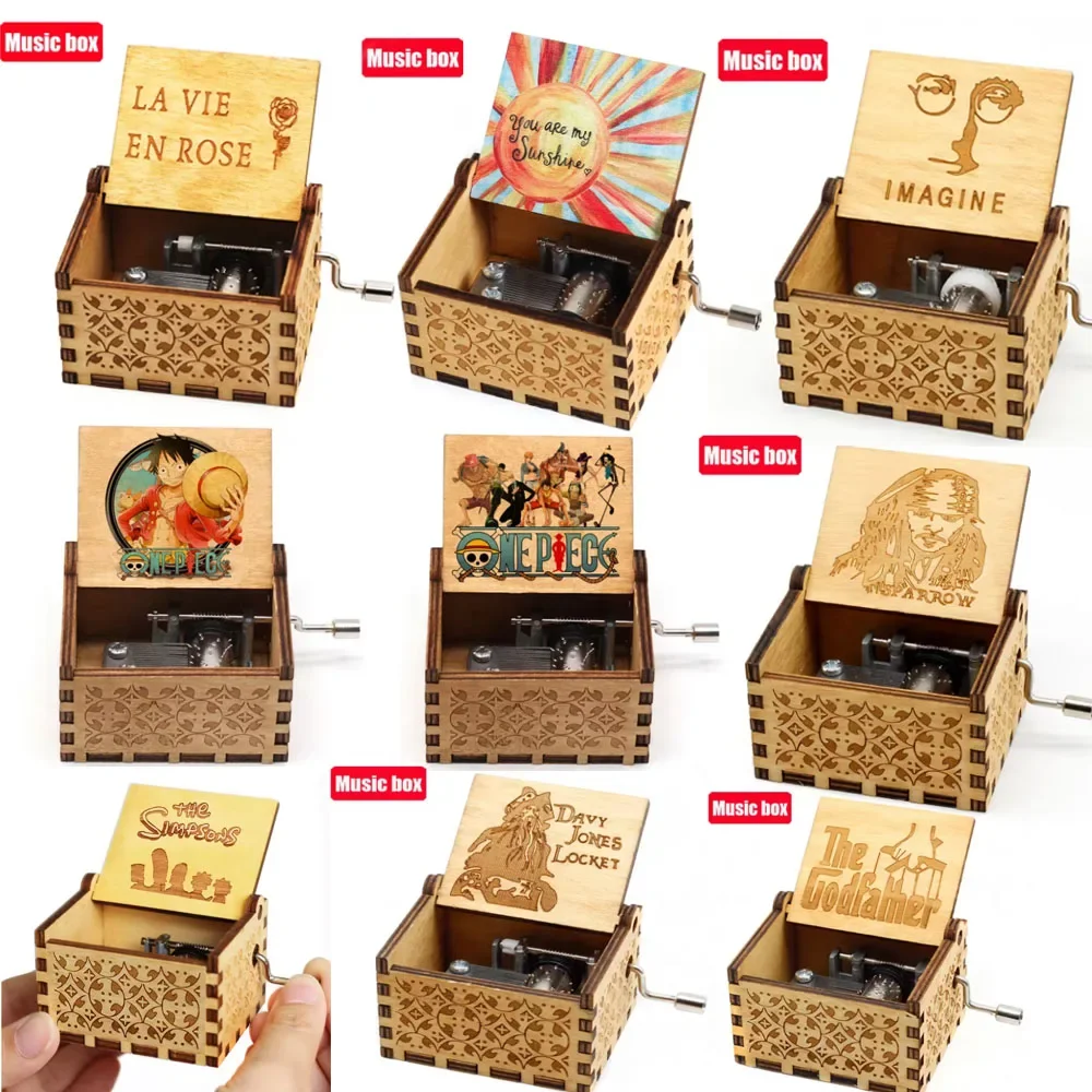 

**-** Горячая антикварная резная деревянная рукоятка Симпсоны, фигурка музыкальной шкатулки, подарок на Рождество и день рождения