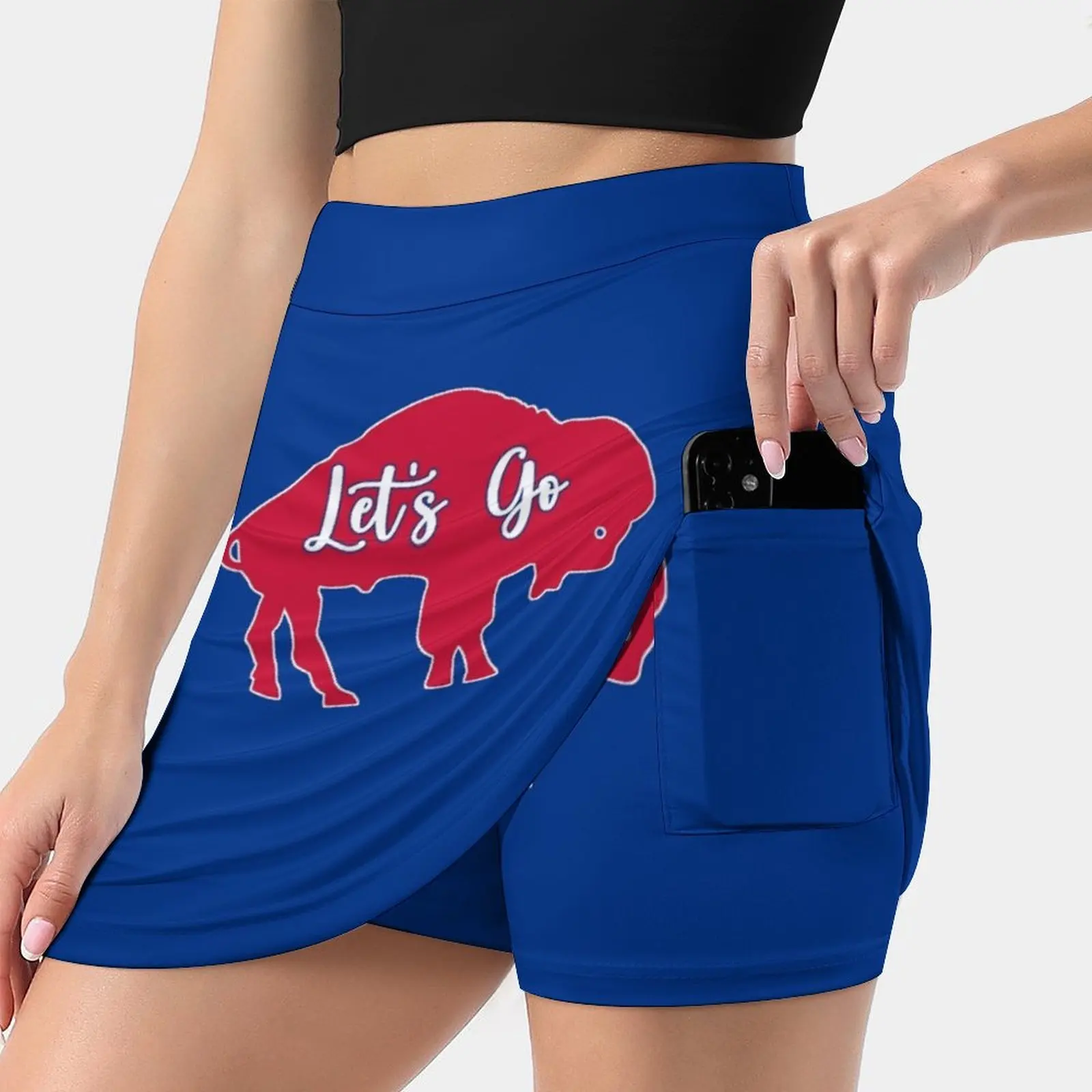 Let'S Go Buffalo Women's skirt Mini Skirts A Line Skirt With Hide Pocket Football Buffalo Believe New York Bills Mafia Lets Go