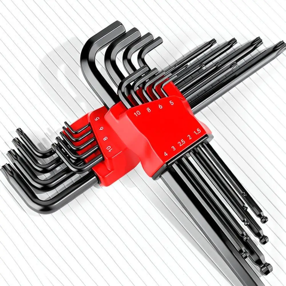 Alloy Hex Key Wrench Set Professional Maintenance Tool Kit Furniture Assembly Hardware Manual Hand Repairing Equipment