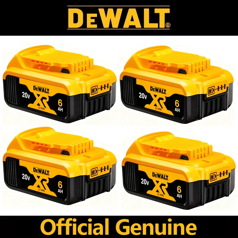 Batería Dewalt 20V 100% original, batería de 20V MAX 5Ah 6Ah DCB206 DCB205 DCB184 para herramientas eléctricas Dewalt, batería de repuesto.
