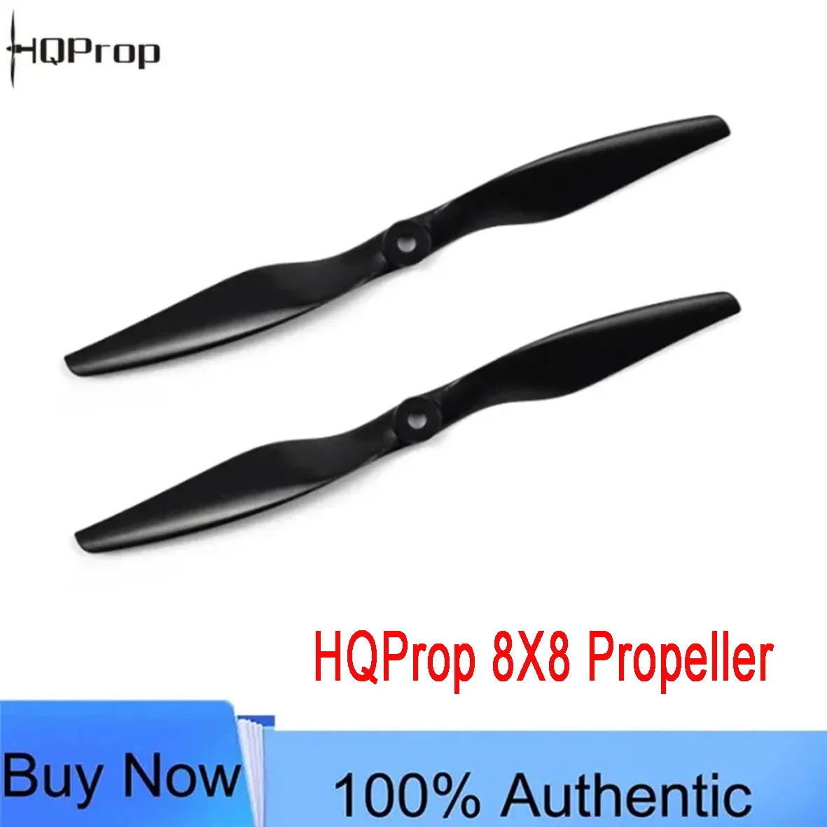 HQProp Thin Electric Pusher Prop 8X8 8Inch Glass Fiber Reinforced Nylon Propeller for Fixed Wing RC Airplane