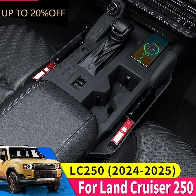 

For 2024 Toyota Land Cruiser 250 1958 Prado LC250 Center Console Storage Protection Sleeve Gear Cover FJ250 Interior Accessories