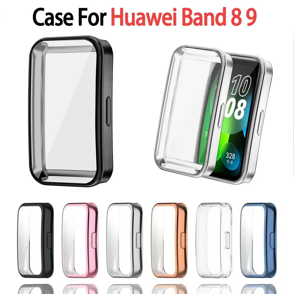 

Чехол для часов Huawei Band 8/9, ультратонкий, высокопрозрачный, ударопрочный и устойчивый к царапинам, защитный чехол с полным покрытием.