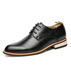 Luxury High Quality Men Fashion Casual Shoes Male Pointed Oxford Wedding Leather Dress Shoes Men Gentleman Office Shoes 2025